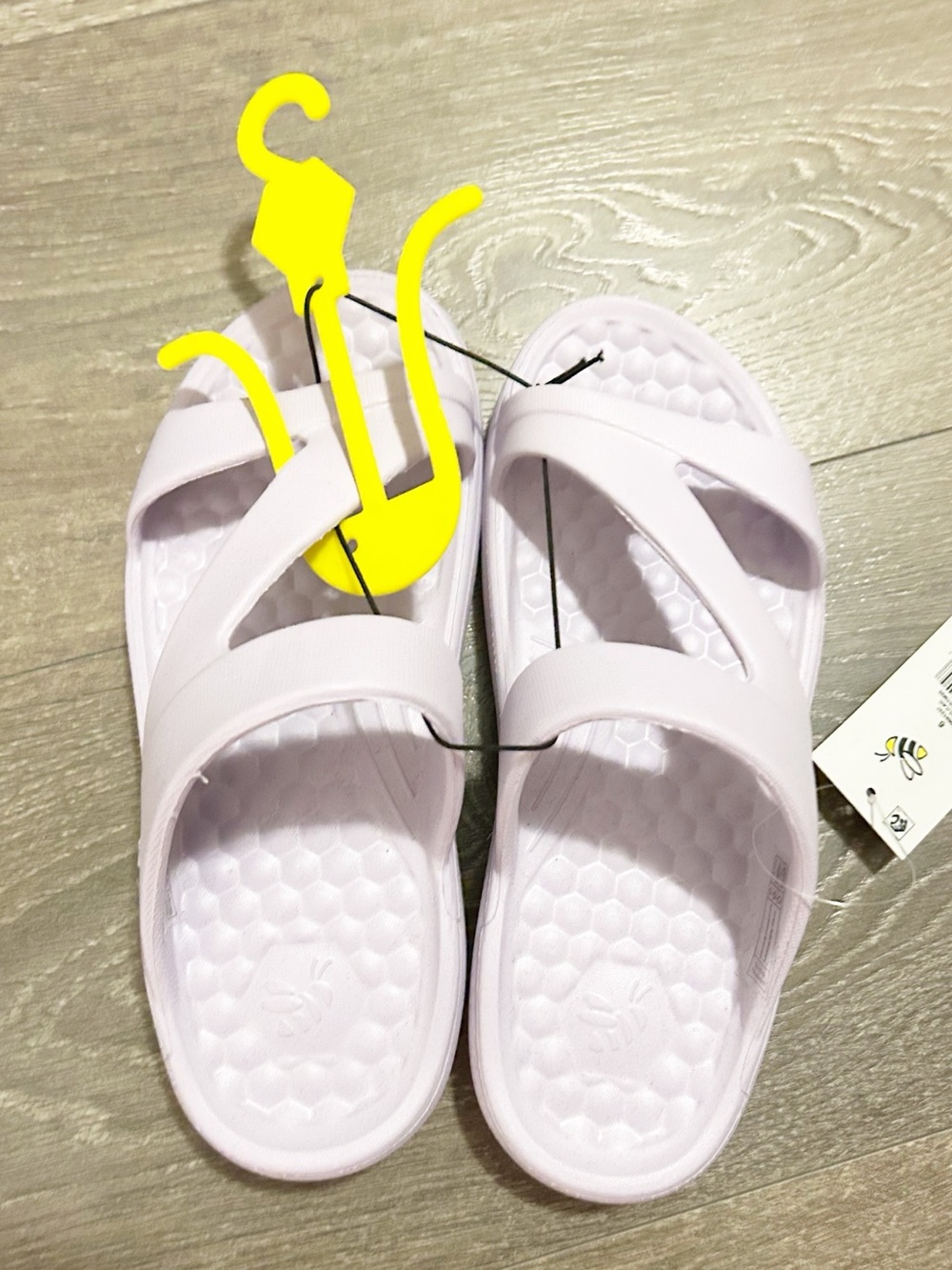 Joybees Slip-On Foam Sandals Slides Lavender Lilac Purple Size 6 outdoor summer
